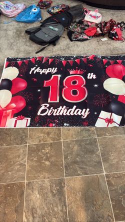 Happy 18th birthday decorations, one big door cover decoration