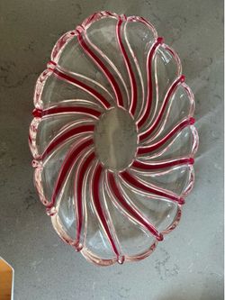 Mikasa Peppermint Swirl Candy Dish