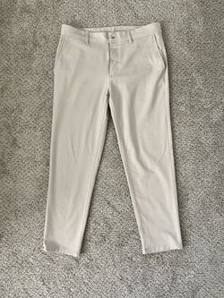 (New) Zara Men's textured stretch pants - beige