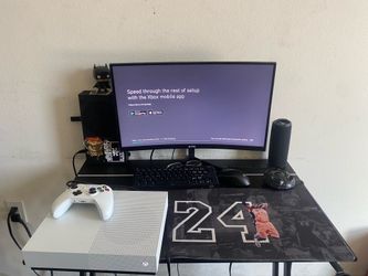 Xbox One S With Controller, Cables & Games