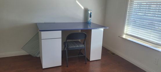 2 European Cabinets and Countertop Desk