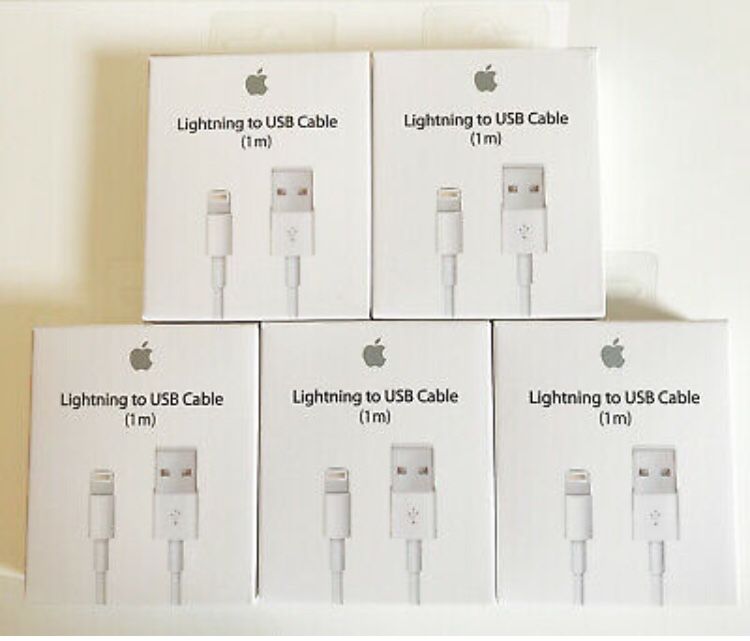 5 Lightning Apple Iphone Chargers