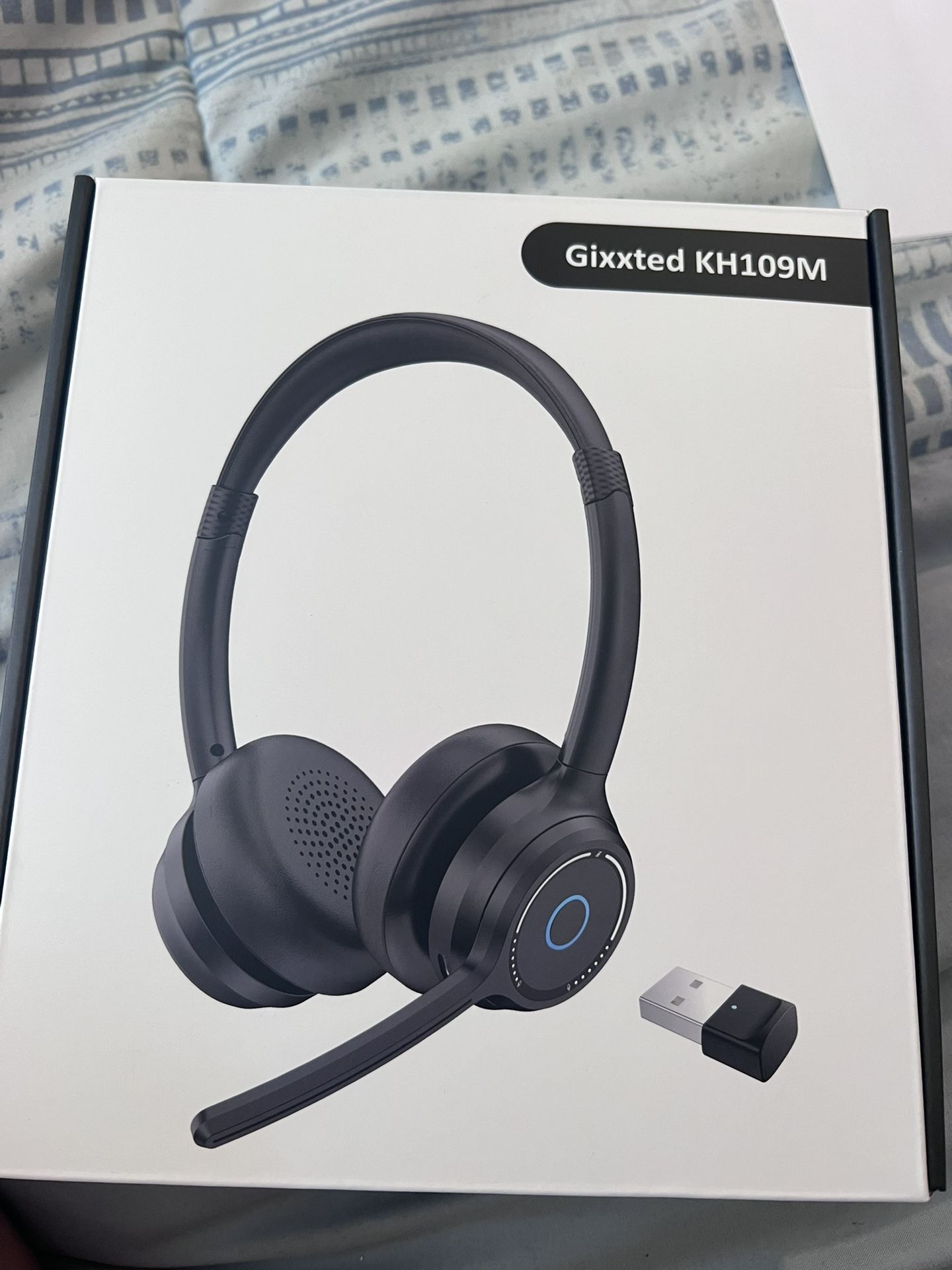Auriculares Inalámbricos Gixxted KH109M con Micrófono USB - Sonido Profesional y Confort para Oficinas y Trabajo Remoto