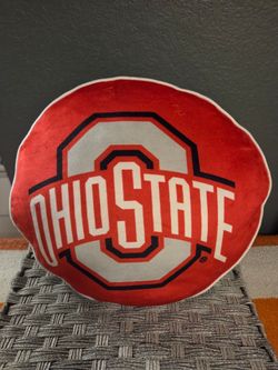 Ohio State Buckeyes Logo Throw Pillow