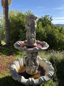 Ceramic Water Fountain Two-Tier