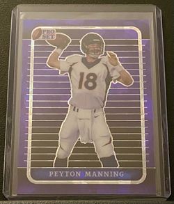 2023 Leaf Pro Set Metal Peyton Manning Crystal Purple #1/6