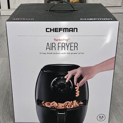 Chefman Digital 3.5 Quart Touch Screen Air Fryer Oven w/ Space Saving Flat Basket, Healthy Oil-Free 