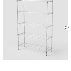 5 Tier Wide Wire Shelving - Brightroom