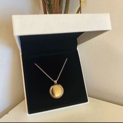 Authentic Reversible pandora necklace and charms