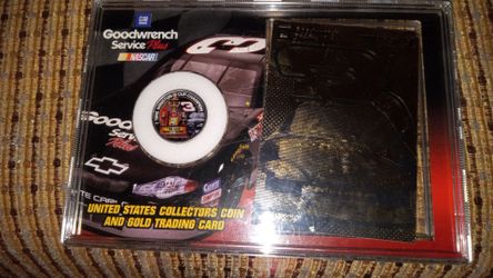Collectible gold coin and card dale earndhart jr