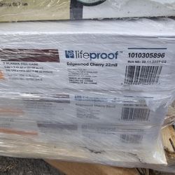 ✨️$55 W297Lifeproof Edgewood Cherry 8.7"x48" Vinyl Plank, Case Of 7