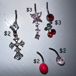 bellybutton piercings - $12 for all