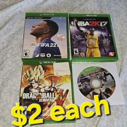Xbox One Games $2 Each