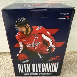 New, Still in Box 2023 Alex Ovechkin Goal Counter Bobblehead