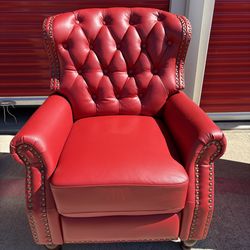 Red chair recliner