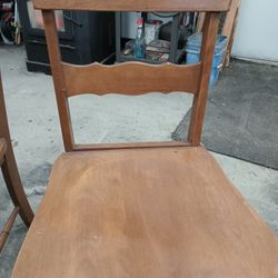 2 Wooden Chairs... Very Nice