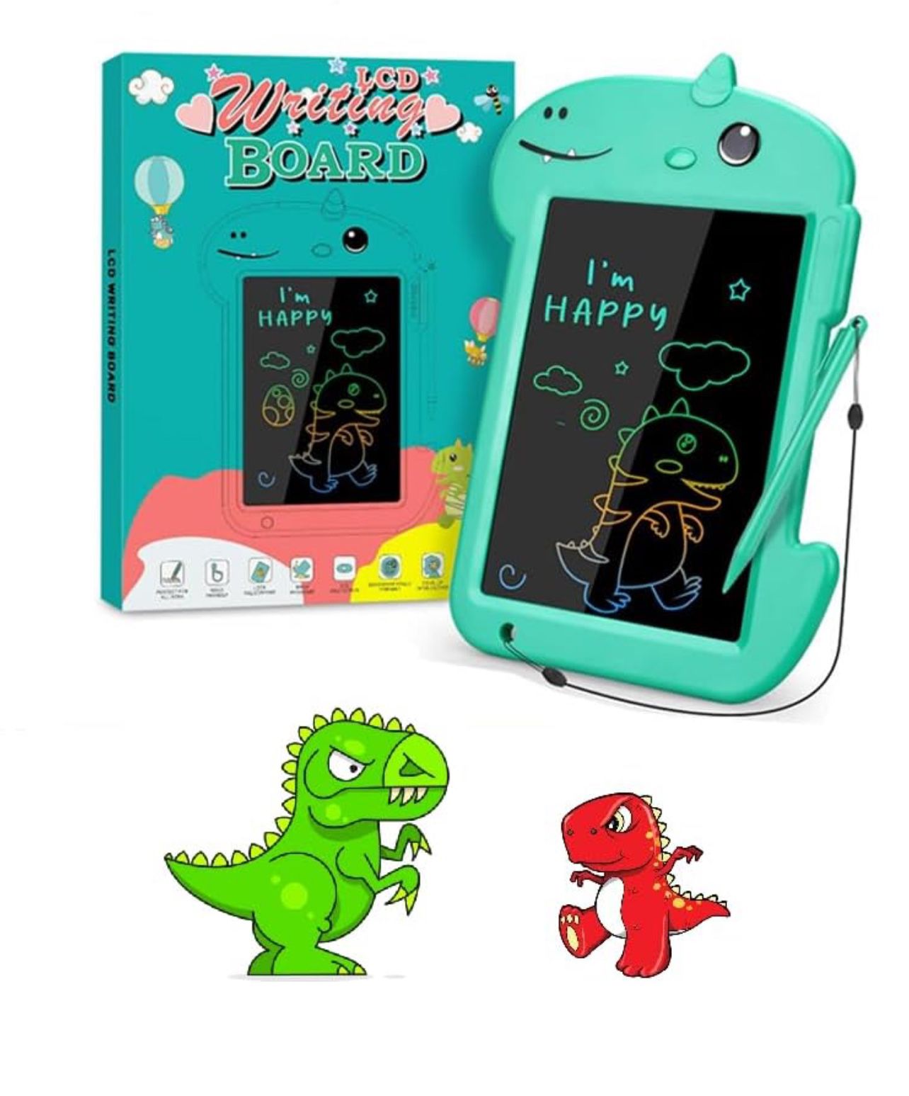 Brandnew LCD Writing Tablet for Kids Drawing Tablet Doodle Board Toys Birthday Gifts for Toddler Drawing Pad Boys Girls 3 4 5 6 7 8 Years Old (Green D