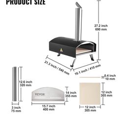 New In Box 12” Pizza Oven