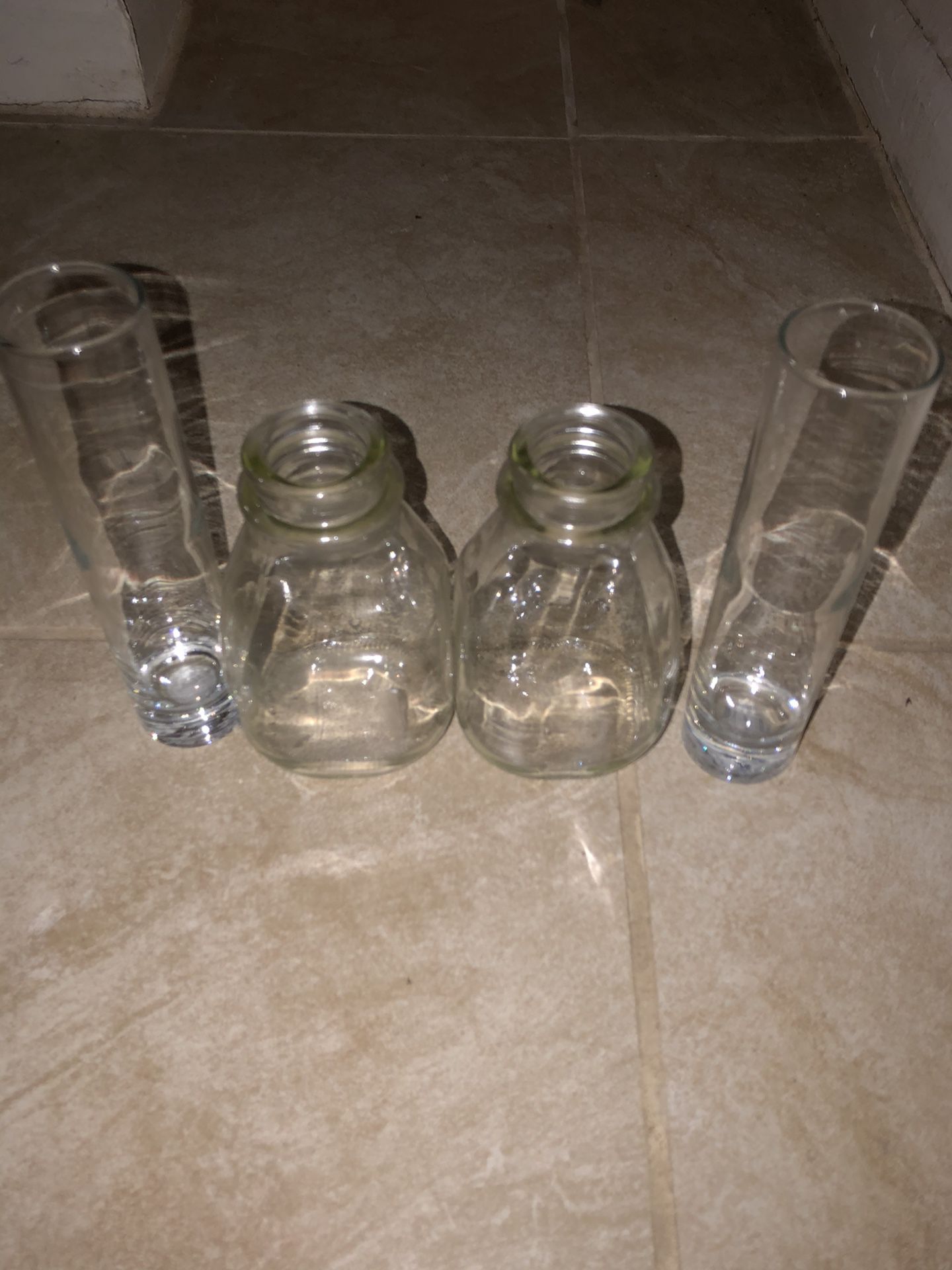 Plant or Flower Small Vases and Milk Jug Shape