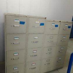 Metal File Cabinet With Key Letter Size Drawers 