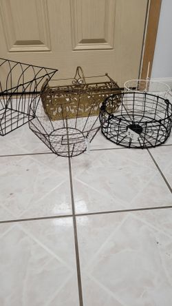 Metal & Wire Baskets $5 each
