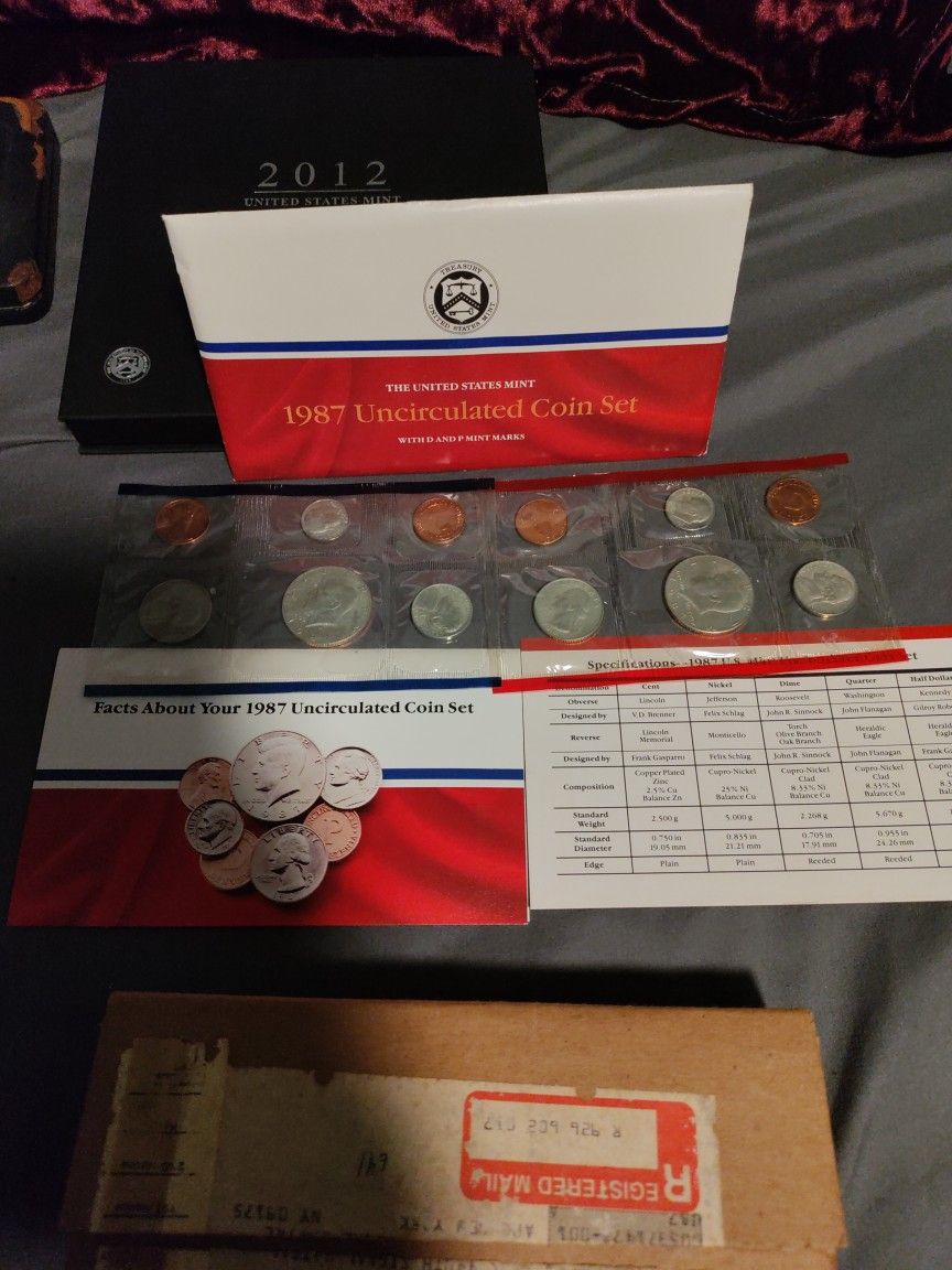 1987 Uncirculated Coin Set