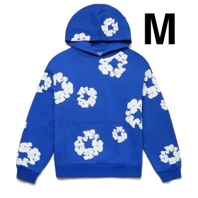 Denim Tears The Cotton Wreath Hoodie Size Medium Royal Blue M Mens Hooded Sweatshirt Flower Sweater Pullover Hood Jacket New Tags Dover Street Market