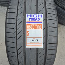 (1) 255 35 19 Continental Run Flat Tire 