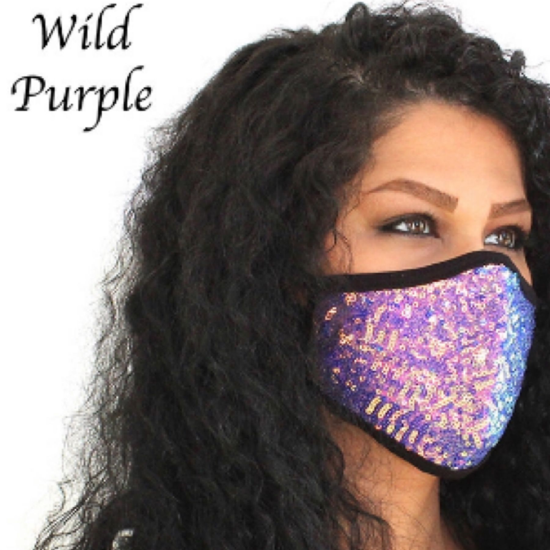 Wild purple washable face mask made in USA 🇺🇸