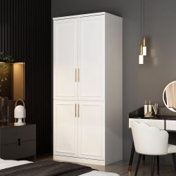 New White Large Wardrobe Closet Clothing Organizer