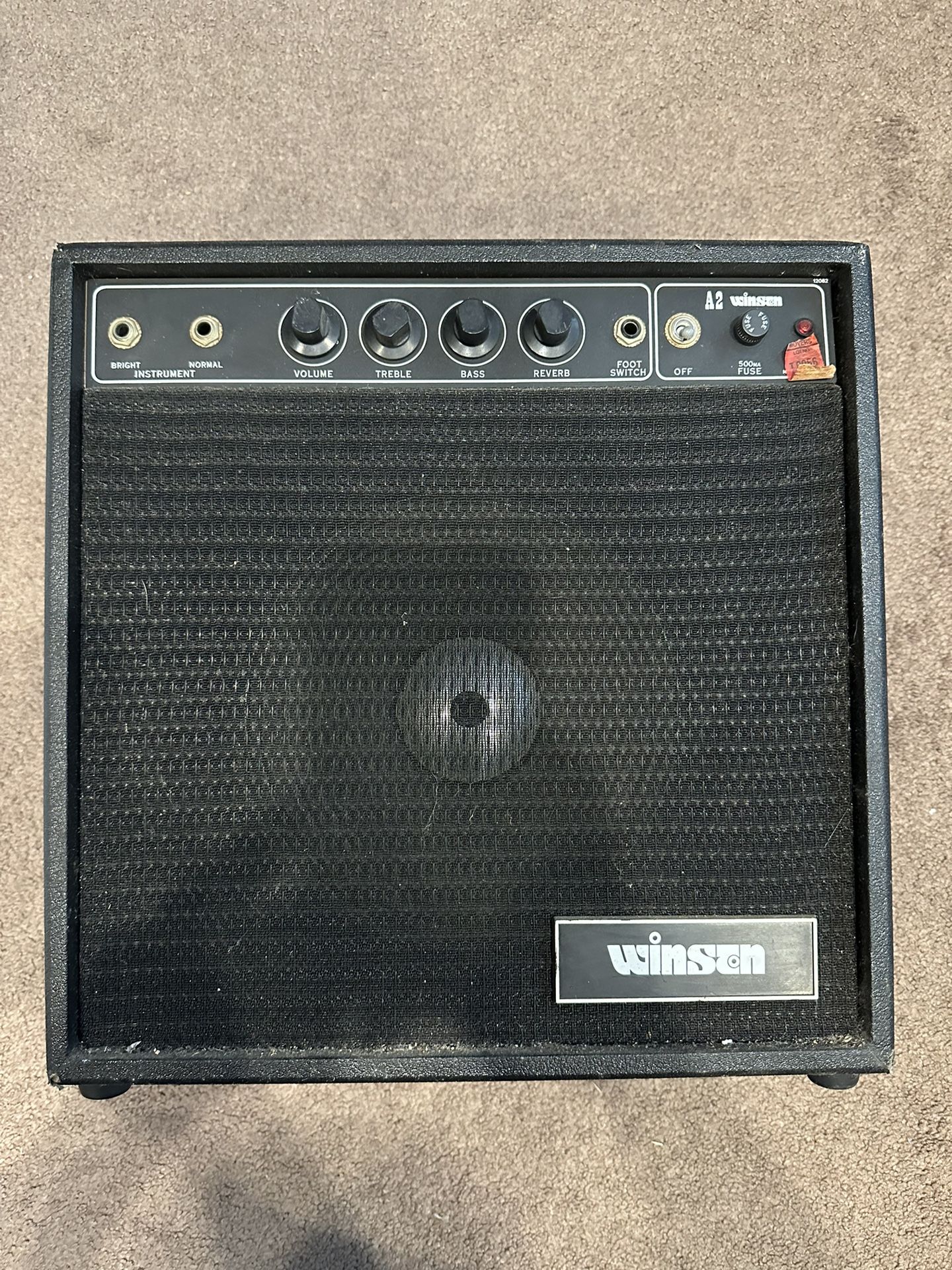VINTAGE A2 WINSTON GUITAR AMPLIFIER CABINET 12082