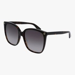 Gucci Woman’s Lightness Brown Square Sunglasses