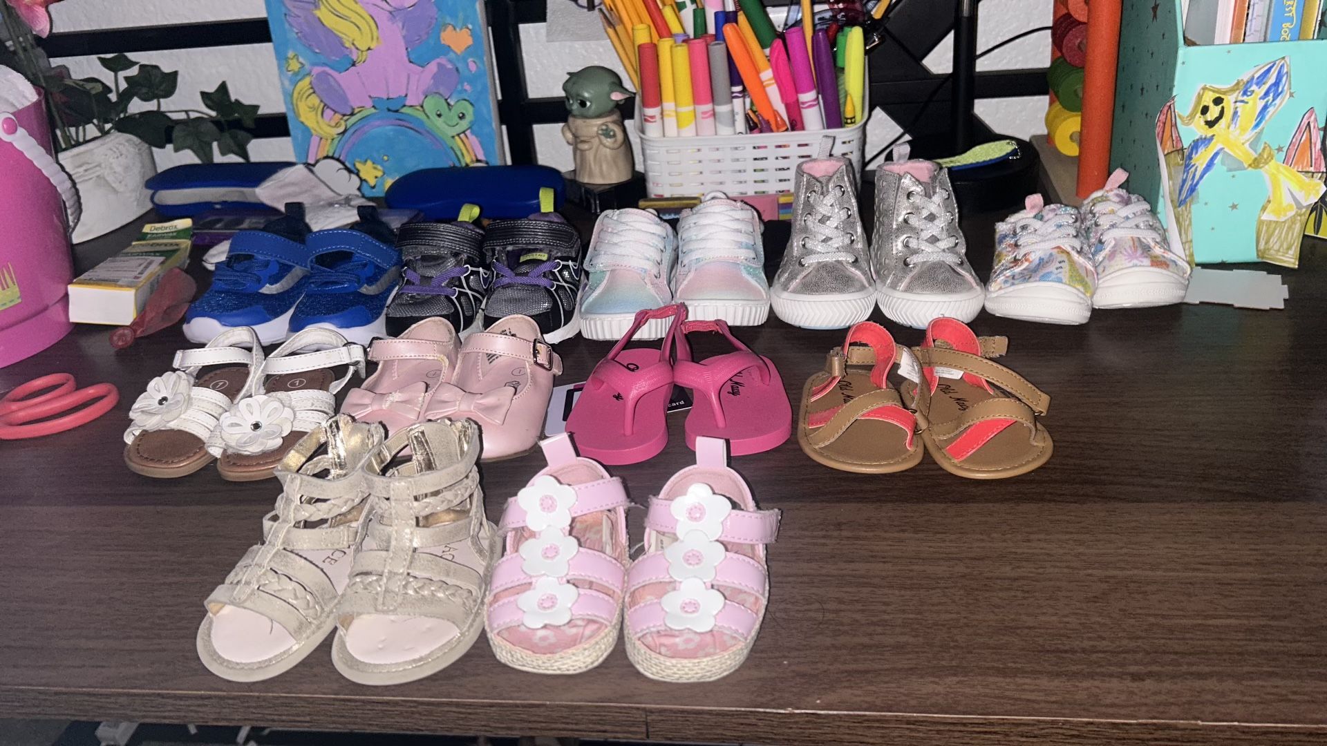Baby girl Shoe Lot