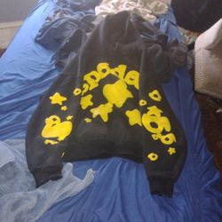 Sp5der Hoodie Yellow/Onyx 