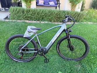 Aairsk 26'' Electric Mountain Bike for Adults, 748W Peak Motor Ebike for Teens, 36V 10AH Lithium Battery, Top Speeds 22MPH, Front Fork Suspension, UL2