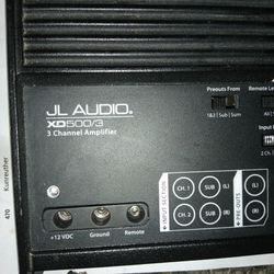 JL Audio XD500/3 Amp