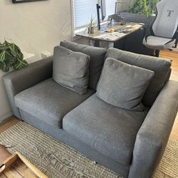 Grey Room and Board Loveseat