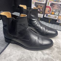 Cole Haan Leather Chelsea Boots Dress Casual Ankle Pull On Black 9.5M
