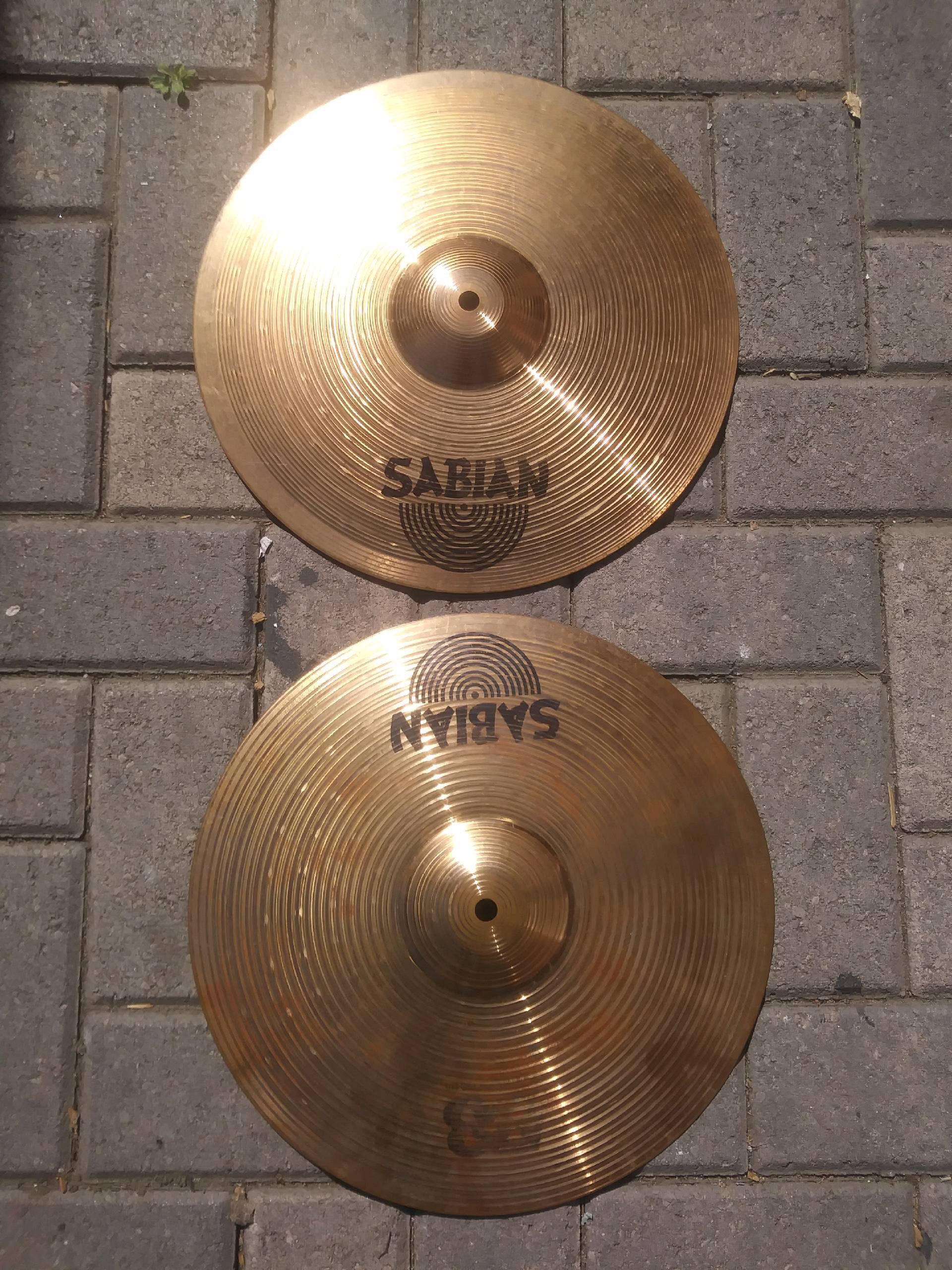 SABIAN Hihats B8 cymbals 14" Pair top & bottom