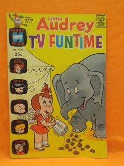 1969 Little Audrey TV Funtime #26 Harvey Giant Comic Book (SOLID COPY)