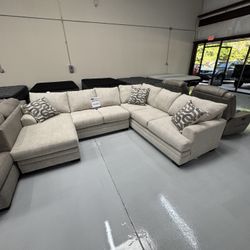Light Tan Sectional-Brand New