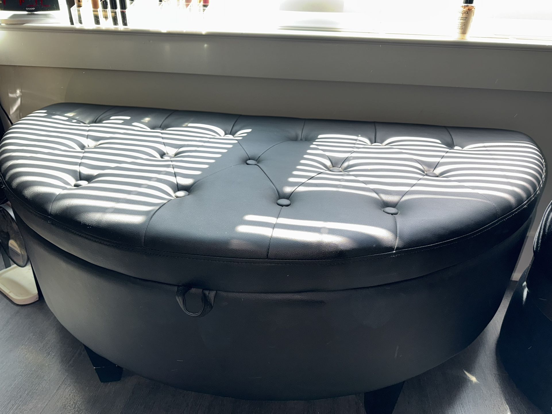 Black Ottoman