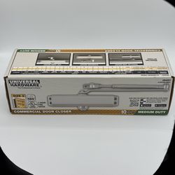 Universal Hardware Medium-Duty Commercial Door Closer Aluminum UH4051