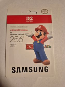 New Samsung Switch 2 256GB microSD card