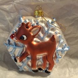 Rudolph's the red nose reindeer ornament
