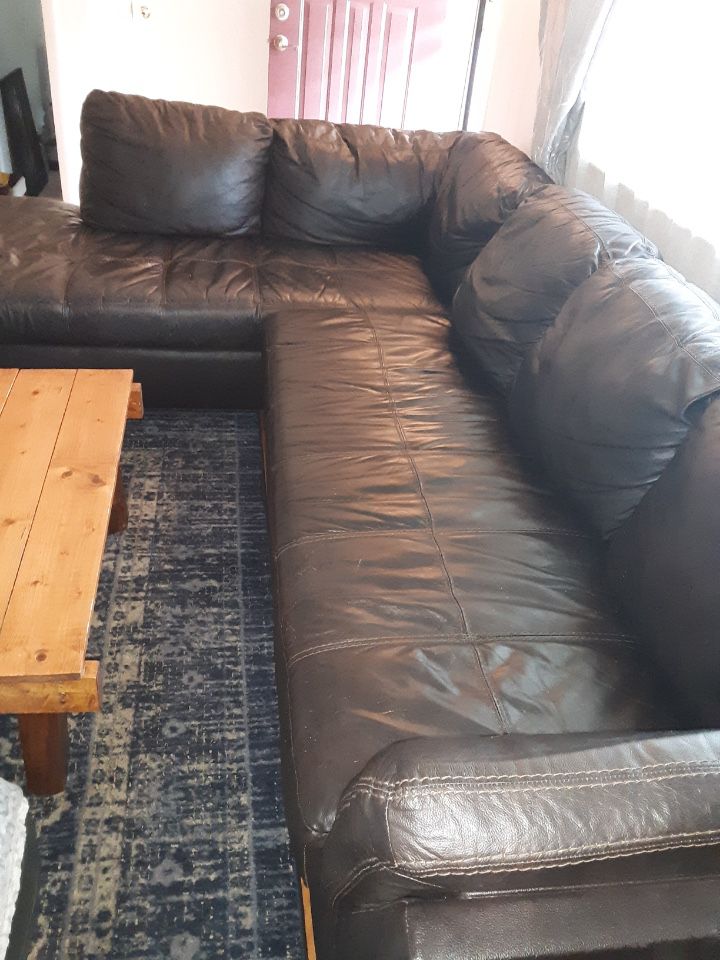 Ashley furniture/FAUX leather couch
