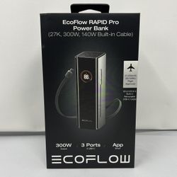 ECOFLOW Rapid Pro Power Bank 27650mAh, 300W, 140W Built-in Cable