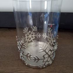 Snowflake Pillar Candle Holder