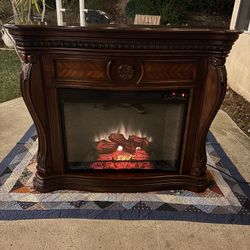 Lexington Electric Fireplace Mantel in Empire Cherry