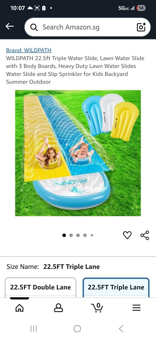 22.5FT Slip and Slide sprinkler